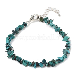 Браслеты из натуральной хризоколлы для женщин BJEW-H623-01S-09