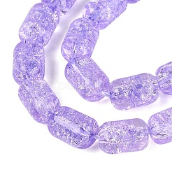 Trasparente perle di vetro crackle fili&nbsp;GLAA-NH0001-04-A07