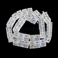 Прозрачные стеклянные бусины гальваническим пряди&nbsp;EGLA-N012-11