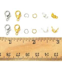 Наборы для самостоятельного изготовления застежек-карабинов из цинкового сплава&nbsp;DIY-FS0006-92