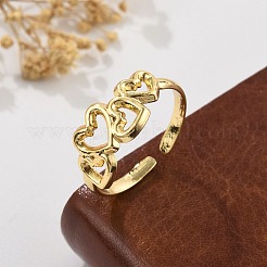 Латунные манжеты для женщин&nbsp;RJEW-B119-04G