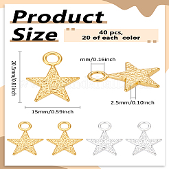 Подвески из сплава 40шт 2 цветов&nbsp;FIND-LP0005-16