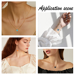 16 шт. 8 цвета гальванические подвески из смолы&nbsp;RESI-SC0001-57LG