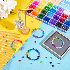 1960шт 28 цвета прозрачные акриловые бусины&nbsp;TACR-PH0001-97