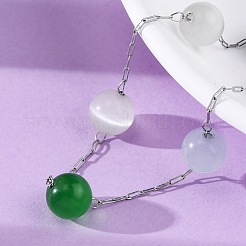 Браслеты-цепочки из нержавеющей стали 304&nbsp;BJEW-C094-01P-07