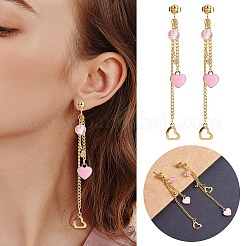 Набор для изготовления сережек в форме сердца своими руками&nbsp;DIY-SZ0009-25