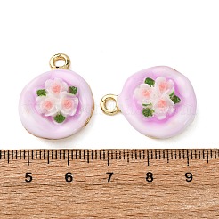 Подвески из эмалевого сплава легкого золота&nbsp;ENAM-B028-05KCG