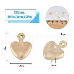 60шт 2 цвета латунные подвески&nbsp;KK-HY0001-96