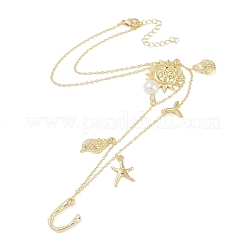 Богемные летние пляжные ожерелья с подвеской в форме ракушки из 18-каратного золота&nbsp;IL8059-21