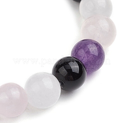 Браслеты из натуральных смешанных драгоценных камней с бусинами для женщин и мужчин&nbsp;BJEW-JB11553