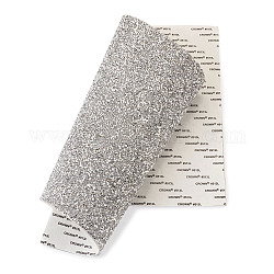 Hojas de pegamento de cristal de diamante de imitación, autoadhesión, Para recortar bolsas de tela y zapatos, plata, 40x24 cm