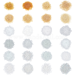 Glass Seed Beads, Round, Mixed Style, Mixed Color, 2~4mm, Hole: 1~1.5mm, 600g/set