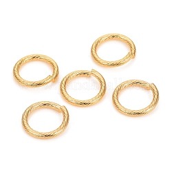 304 anello di salto in acciaio inossidabile, anelli di salto aperti, oro, 15.2x2mm, 12 gauge, diametro interno: 11mm