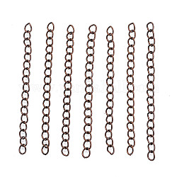 Estensore catena di ferro, catene frenare, nichel libero, rame rosso, 70mm, link: 5~5.5x3.5~4x0.8 mm