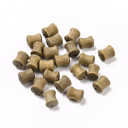 Sandalwood Beeds, Bamboo Stick, Tan, 7.6~8.5x10~10.3mm, Hole: 1.6~2mm, about 1200pcs/500g