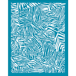 Olycraft 4x5 pollici argilla stencil modello zebra serigrafia per argilla polimerica astratta stampa zebra serigrafia stencil maglia di trasferimento stencil tema animale maglia stencil per argilla polimerica creazione di gioielli