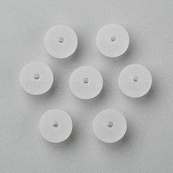 Perles de boule en acrylique transparente, style mat, ronde, clair, 12mm, Trou: 2mm, environ 520 pcs/500 g