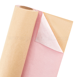 Fodera floccata in velluto adesivo, per il bastone della buccia del tessuto del mestiere del cassetto dei gioielli, roso, 300x43x0.05cm