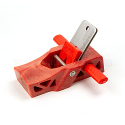 Cepilladora manual de bloque de aleación de aluminio, con travesaño, rojo, 10.7x10.9x6.1 cm