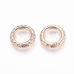 304 anelli porta molla in acciaio inossidabile, o anelli, oro roso, 23x3.5mm, diametro interno: 17mm