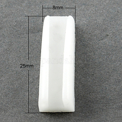 Copertine di plastica, ganascia di ricambio per pinza per mascelle in nylon, bianco, 25x8x7mm