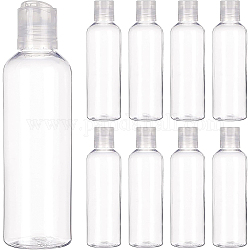 Benecreat 8 confezione da 200 ml (6.7 oz) bottiglia da viaggio portatile in plastica per animali domestici vuota con tappo a disco per shampoo, condizionatore, lozione, articoli da toeletta