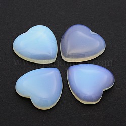 Opalite Cabochons, Heart, 29~30x29~30x6~8mm