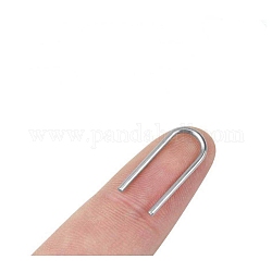 Кольца из латунной проволоки, крючки для вешалок, для изготовления кулонов, платина, 20x6x0.7 мм