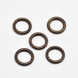 Anneaux connecteurs en alliage, cadres de cercle, sans plomb et sans cadmium, bronze antique, 8x1.2mm, Trou: 5.5mm