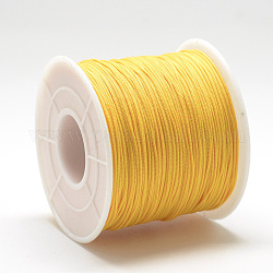 Polyesterkorde, golden, 0.5~0.6 mm, ca. 131.23~142.16 Yard (120~130m)/Rolle