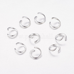 Железные соединительные колечки, открыть, серебристый цвет, одно кольцо, 7x0.9 мм, внутренний диаметр: 5.2 мм, около 7100 шт / кг