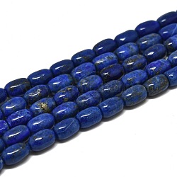 Chapelets de perles en lapis-lazuli naturel, tambour, 9x6mm, Trou: 0.5mm, Environ 44 pcs/chapelet, 15.75'' (40 cm)