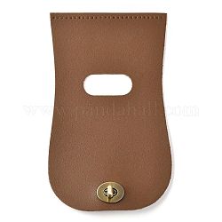Taschenhülle aus Kunstleder, mit Alu-Twistlock-Verschlüssen, Taschenersatzzubehör, hellbraun, 23.1x13.5x0.15~22 cm, Bohrung: 1 mm