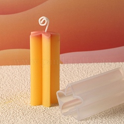 Moldes de velas de silicona diy pilar, para hacer velas con aroma a flores, sakura, 6.5x3.4x3 cm, diámetro interior: 1.95x2.7 cm