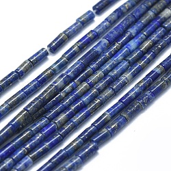 Chapelets de perles en lapis-lazuli naturel, colonne, 4~5x2~2.5mm, Trou: 0.6~0.8mm, Environ 90~102 pcs/chapelet, 15.3~15.7 pouce (39~40 cm)