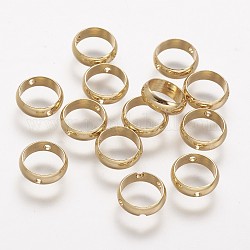 Латунные рамы, долговечный, кольцо, золотые, 8x2.5 мм, отверстие : 1 мм