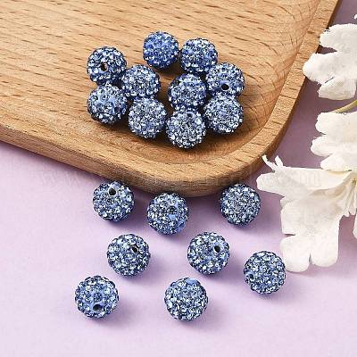 Бусины с класс А стразами&nbsp;RB-B025-7-1