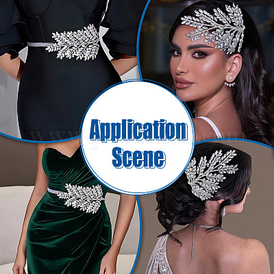 1 упаковка наборов шпилек для волос из цинкового сплава и страз&nbsp;AJEW-FG0005-21-1