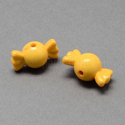 Сплошной цвет акриловые бусины SACR-R808-06-1