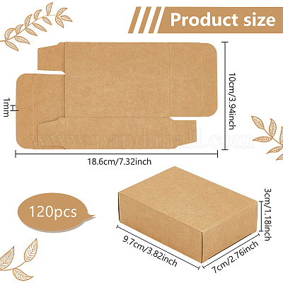 Boîtes d'expédition en papier kraft&nbsp;CON-WH0093-09-1