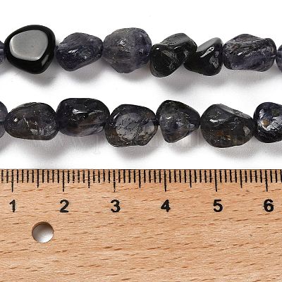 Природные иолит нитей бисера&nbsp;G-P497-01E-01-1