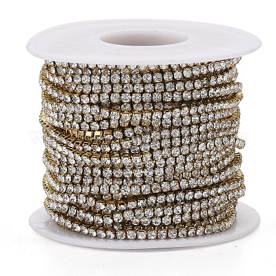 Цепочки из нержавеющей стали 304 со стразами STAS-T055-12G-B-1