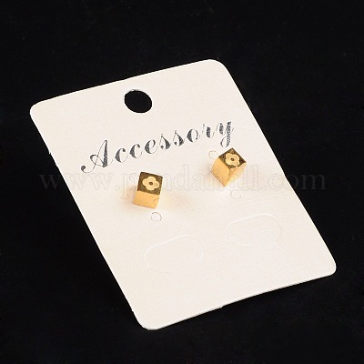 Бумажная прямоугольная серьга демонстрирует карты&nbsp;CDIS-R010-1