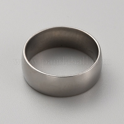 Простое кольцо из нержавеющей стали 201 для мужчин и женщин RJEW-WH0015-02E-1