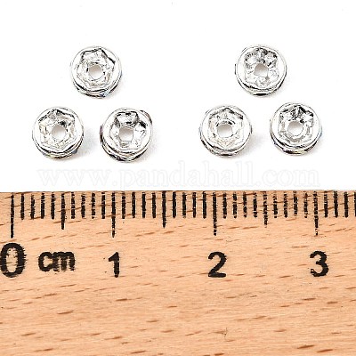 Messing Strass Zwischen perlen&nbsp;X-RB-A014-Z5mm-28S-NF-1