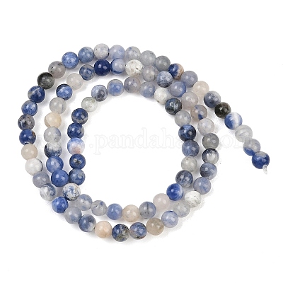 Естественно содалит круглый шарик нити&nbsp;G-E334-4mm-08-1