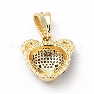 Стойки обшивки латунь микро проложить Циркон подвеску KK-G456-22G-1