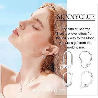 Wholesale SUNNYCLUE 1 Box 24Pcs 4 Styles Leverback Earring
