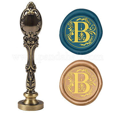 Wholesale CRASPIRE Letter B Wax Seal Stamp Vintage Wax Sealing Stamps  Alphabet B Retro 25mm Removable Brass Head Alloy Handle for Envelopes  Invitations Wine Packages Greeting Cards Wedding 