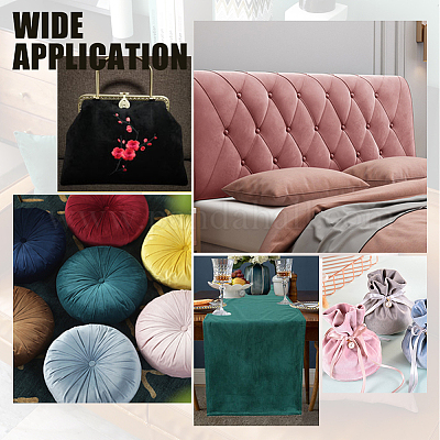 Ткань дивана из бархатной ткани&nbsp;DIY-WH0056-48C-1